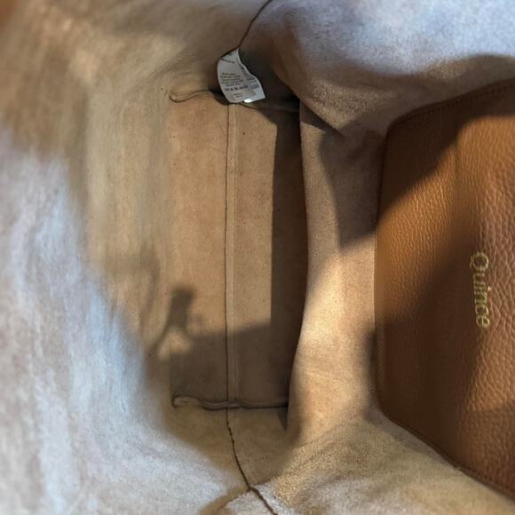 Quince Brown Leather Tote Bag - Picture 6 of 7